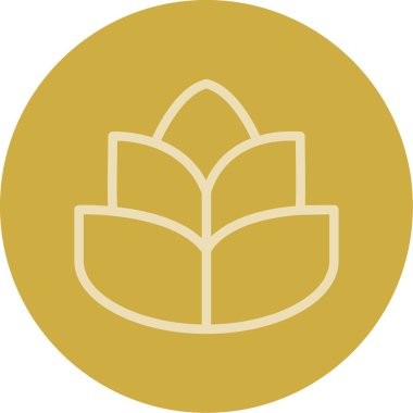 Bir ağaç simgesinin vektör illüstrasyonu