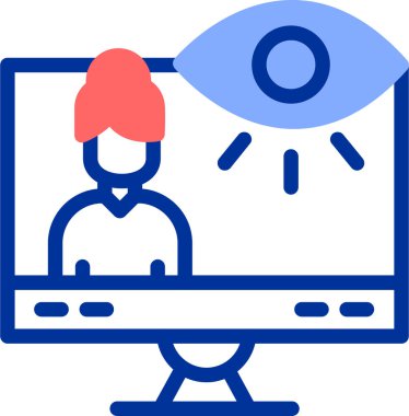 Dizüstü bilgisayarı olan adam vektör simgesi