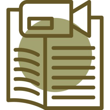 Belge. Web simgesi basit illüstrasyon