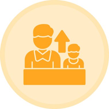 İş ve finans simgesinin vektör illüstrasyonu