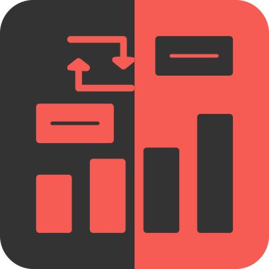 Bar çizelgesi. Web simgesi vektör illüstrasyonu