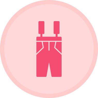 Bir ipin uzun gölge vektör simgesinin gösterimi