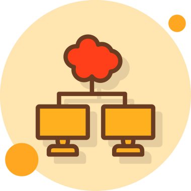 bulut simgesi, vektör illüstrasyonu