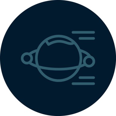 Bir ay simgesinin vektör illüstrasyonu