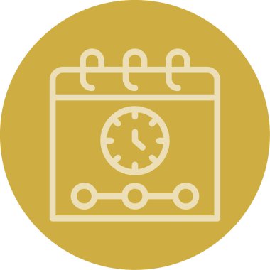 Bir saatin vektör illüstrasyonu