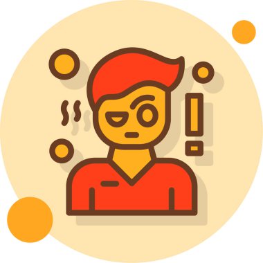 Maskeli bir adamın vektör çizimi