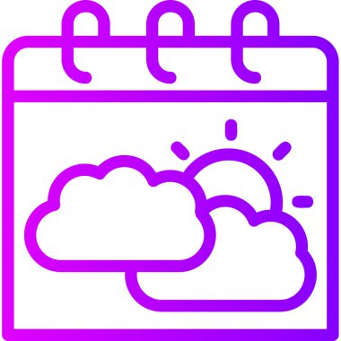 hava durumu web simgesi, basit vektör illüstrasyonu