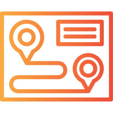 harita konumu ikon vektör illüstrasyonu