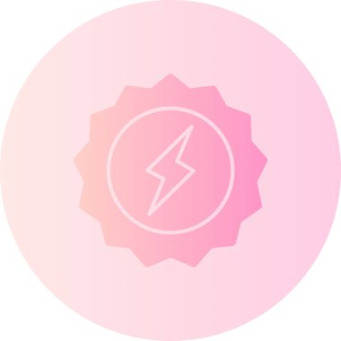 Şimşek simgesinin vektör illüstrasyonu