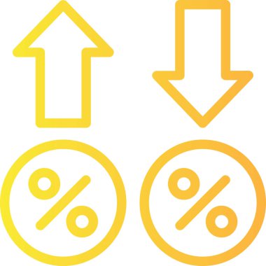 Yüzde yüz. Web simgesi basit illüstrasyon