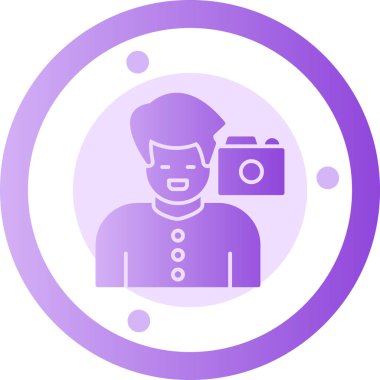 Kamera. Web simgesi basit illüstrasyon