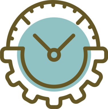 Saat. Web simgesi basit tasarım