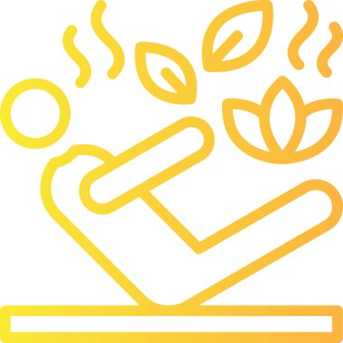 Bir yaprak simgesinin vektör illüstrasyonu