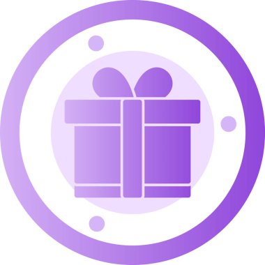 Hediye. Web simgesi basit illüstrasyon