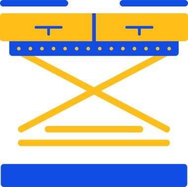 Masa. Web simgesi basit illüstrasyon