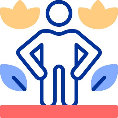 Adamım. Web simgesi basit illüstrasyon