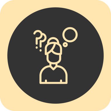 Bir kişi ile soru işareti