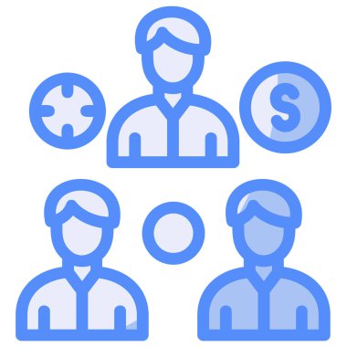 Takım. Web simgesi basit illüstrasyon