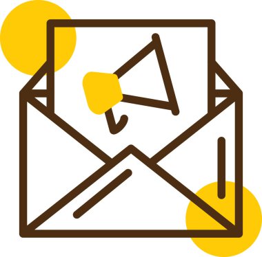 Zarf. Web simgesi basit illüstrasyon