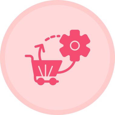 Bir alışveriş arabasının vektör çizimi