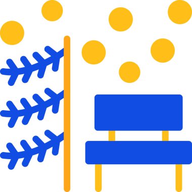 beysbol sopası simgesi, illüstrasyon vektörü