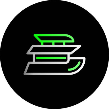 Moda tarzı izole edilmiş arkaplanda kitap simgesi