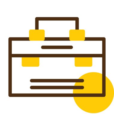 Çanta. Web simgesi basit illüstrasyon