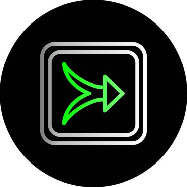 ok simgesi, vektör illüstrasyonu