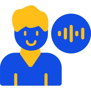 Bir insan simgesinin vektör illüstrasyonu