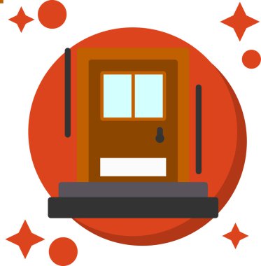 ofis masa simgesi vektör illüstrasyonu