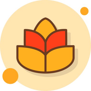 vektör sonbahar yaprağı simgesi