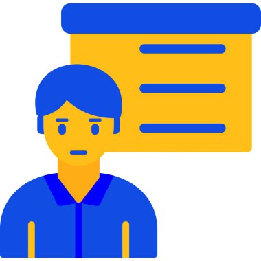 Takım elbiseli bir adamın vektör çizimi