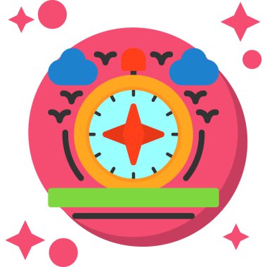 Düz stil Çin Yeni Yıl simgesi