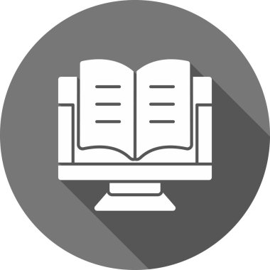 Kitap Vektörü Kabartma Simgesi Tasarımı