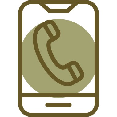 Telefon ikonu. Web tasarımı