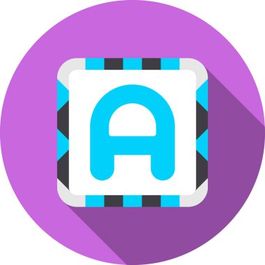 b harfinin vektör çizimi