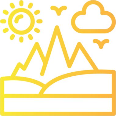 Tek bir simge tasarımının vektör illüstrasyonu