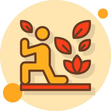 iş büyümesi simgesinin ana hatları doludur