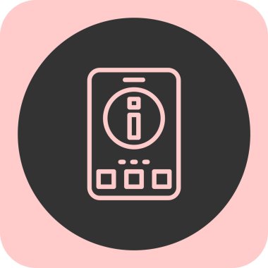 Akıllı telefon simgesinin vektör illüstrasyonu