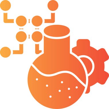 Kimyasal formüllü bir mataranın arka planının vektör çizimi