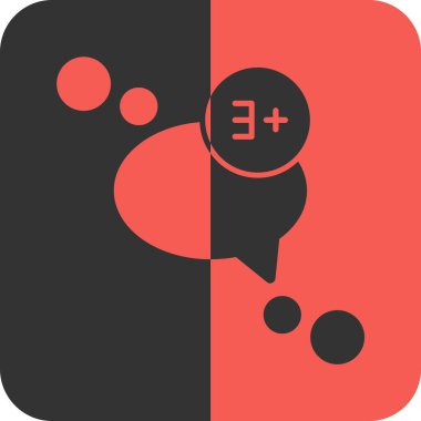 baloncuk sohbet simgesi beyaz üzerine izole edilmiş.