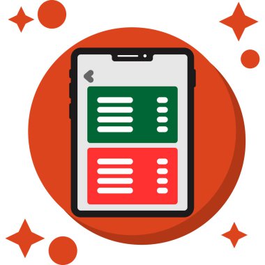 mobil uygulama simgesi. düz dizayn. vektör illüstrasyonu