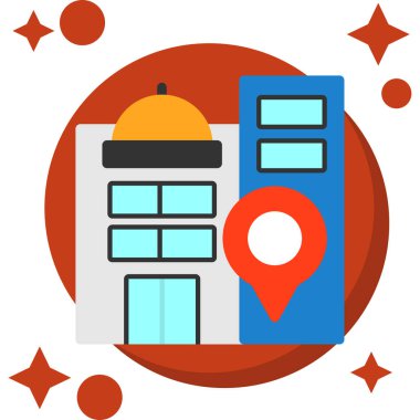 dağıtım konumu haritası simgesi