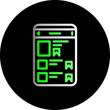 Bir hesap makinesi simgesinin vektör illüstrasyonu