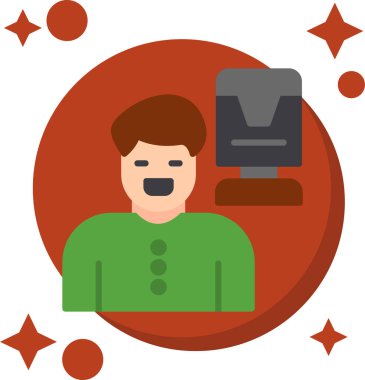 man simgesi vektör illüstrasyonu