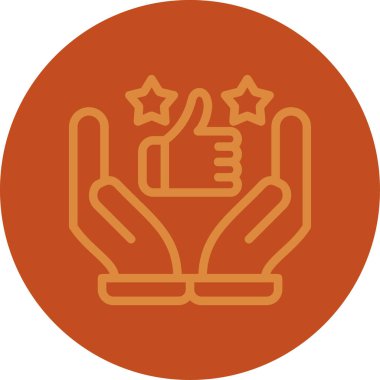 Bir yıldız simgesinin vektör illüstrasyonu