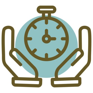 Çalar saat. Web simgesi basit illüstrasyon