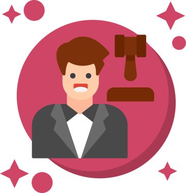 Beyaz arkaplan üzerinde adalet tasarımı, vektör illüstrasyonu.