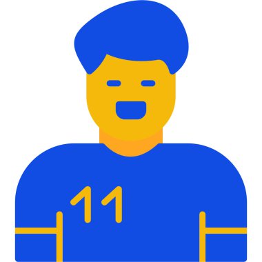 futbol fan simgesi vektör illüstrasyonu