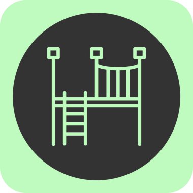 soyut arka grup vektöründe oyun alanı simgesi izole edildi